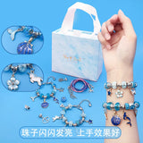 63Pcs Children Charm Bracelet DIY Kit Beads Jewelry Supplies Kid Bracelet