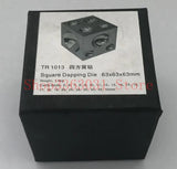 63mm Steel Dapping Tools Dapping Block Square Polished Doming Punch Tool
