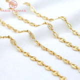 5MM 24K Plated Brass Necklace Chains Bracelet Chains