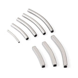 64Pcs 201 Stainless Steel Tube Beads Mixed Sizes Women Bangle Necklace Bracelet
