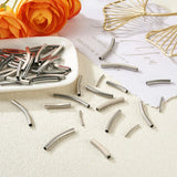 64Pcs 201 Stainless Steel Tube Beads Mixed Sizes Women Bangle Necklace Bracelet
