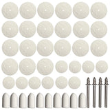 64Pcs Felt Polishing Wheel Buffing Pad Set for Rotary Tools Mixed