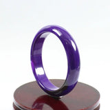64mm Natural Agate Chalcedony Purple Jade Bracelet A6079