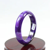 64mm Natural Agate Chalcedony Purple Jade Bracelet A6079