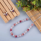 64pcs 9~10mm Disco Ball Beads with Glass Rhinestone for Jewelry Making