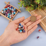64pcs 9~10mm Disco Ball Beads with Glass Rhinestone for Jewelry Making