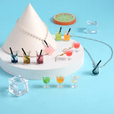 64pcs Juice Draft Beer Resin Pendants Charms for Jewelry Making