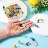 64pcs Juice Draft Beer Resin Pendants Charms for Jewelry Making