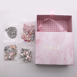 64pcs DIY Charm Bracelet Making Kit with Beads Charms Pendants
