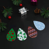 650Pcs Unfinished Wooden Teardrop Earring Pendants Kit