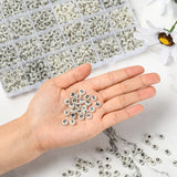 1500 Pcs 7mm Round Alphabet Letter Beads - 26 Styles Acrylic - Heart Pattern