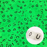 1500 Pcs 7mm Round Alphabet Letter Beads - 26 Styles Acrylic - Heart Pattern