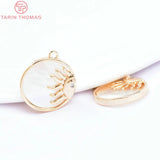 2PCS 11.5MM Brass Zircon Star Cat Paw Charms Pendants DIY Jewelry Findings
