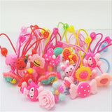 65Pcs Baby Headband Flower Hair Band Animal Pattern Hair Ropes