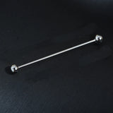 65mm Copper Ball Collar Clips Needle Brooch Pin Tie Clip Collar Clasp
