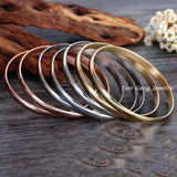 65mm Stainless Steel Rose Bangle for Women