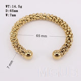65mm Silver Open Bracelet 14.5g Light LH987