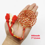 Resin Tasbih Islam RED Rosary Muslim bracelet Eid prayer beads