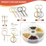 660Pcs Keychain Rings for Crafts w/ Lobster Clasp, Screw Eye Pins Hooks