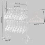 Acrylic Earring Organizer Double-layer Jewelry Storage Stand