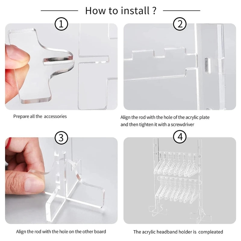 Acrylic Earring Organizer Double-layer Jewelry Storage Stand
