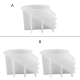 3D Cylinder Shape Silicone Resin Bookend Molds for Home Decor