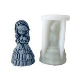 3D Girl Doll Silicone Mold for Scented Candle DIY Crafts