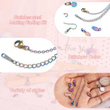 66Pcs Colorful Alloy Bails Charms Pendant DIY Jewelry Making