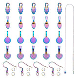 66Pcs Colorful Alloy Bails Charms Pendant DIY Jewelry Making