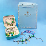 66pcs Charms Bracelet Making Kit, DIY Jewelry Beads Pendants Necklace