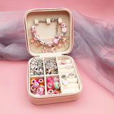 66pcs Charms Bracelet Making Kit, DIY Jewelry Beads Pendants Necklace