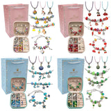 66pcs Charms Bracelet Making Kit, DIY Jewelry Beads Pendants Necklace