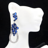 Eye Catching Green Peridot Tanzanite CZ Silver Earrings