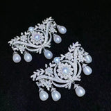 Women's High CZ-inlaid Pearl Bracelet Buckle