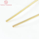 6PCS 21.5CM 24K Brass Memory Spring Jewelry Findings