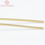 6PCS 21.5CM 24K Brass Memory Spring Jewelry Findings