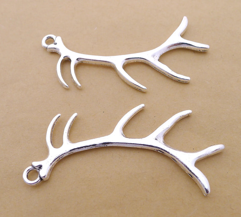 67x29mm Antlers Charm Pendant for DIY Jewelry Crafts