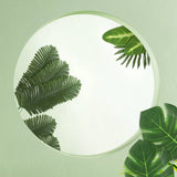 Tropical Party Decor: Monstera & Palm Leaves - Set of 68
