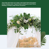 Tropical Party Decor: Monstera & Palm Leaves - Set of 68