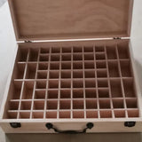 Large Wooden Essential Oils Box 68 Slots Aromatherapy Bottles Storage