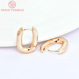Platinum Brass Oval Earrings Hoop DIY High Jewelry Findings