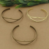 68mm Cuff Bracelet Settings Blank Bases Metal Bangle Findings DIY Making