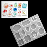 68pcs DIY Silicone Molds for Resin Jewelry Casting