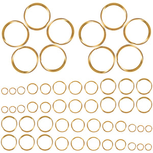 690 Pcs Split Ring Necklace Jump Ring Iron Multipurpose Jump Ring