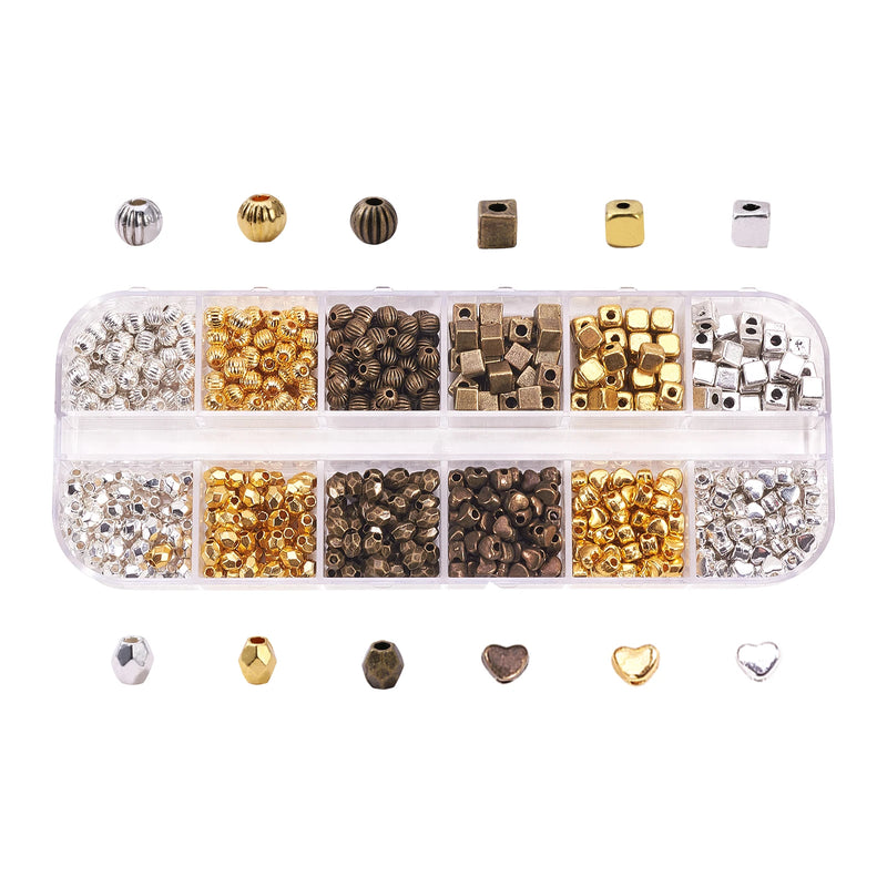 690Pcs Tibetan Alloy Spacer Beads for Jewelry DIY