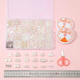 Pearl Bead Jewelry Set DIY Craft Necklace Bracelet for Women