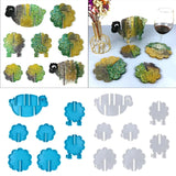 Animal Sheep Coaster with Storage Rack UV Resin Silicone Mold DIY Crafts
