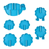 Animal Sheep Coaster with Storage Rack UV Resin Silicone Mold DIY Crafts