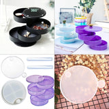 Silicone Resin Mold for DIY Rotating Jewelry Organizer Box