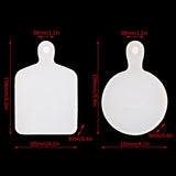 Handle Tray Epoxy Resin Mold Coaster Cup Mat Silicone Mould DIY Craft Tool